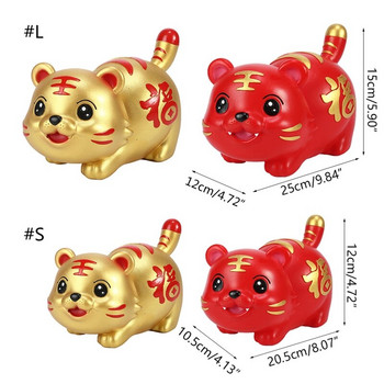 Lovely Tiger Piggy Bank Coin Box Εξοικονόμηση χρημάτων 2022 Κινεζική Ζωδιακή διακόσμηση Τίγρης