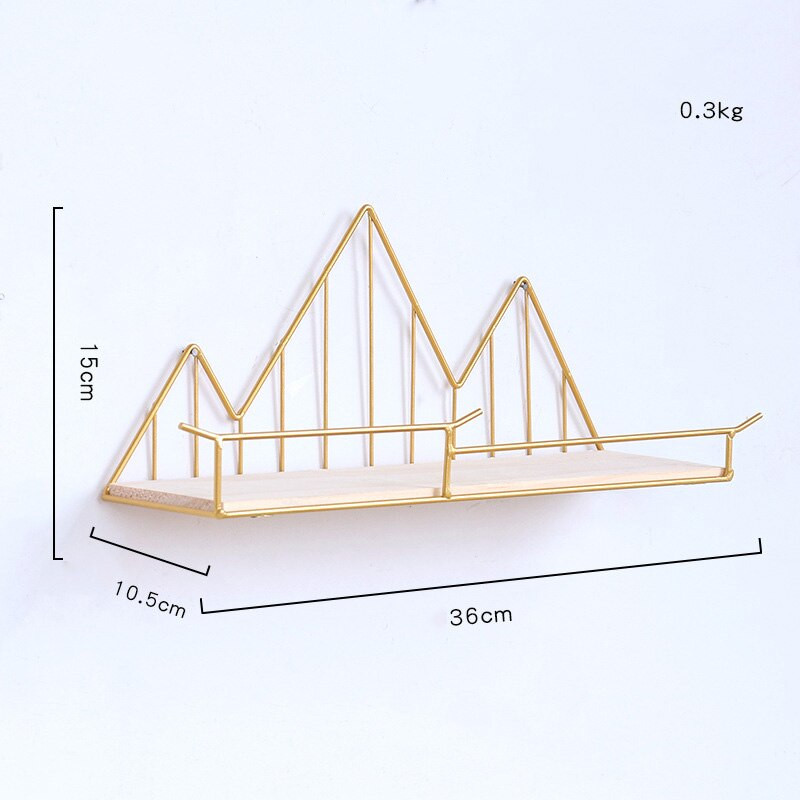 CAPTAINIRON kalna formas sienas piekaramie plaukti nodic dzelzs sienas plaukts mājas uzglabāšanai Skandināvu stila mājas dekorēšanai metāla statīvs