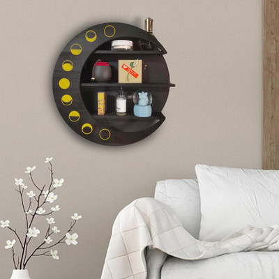 Moon függőpolc Rusztikus Boho lebegő polcok nappali pozsgások számára