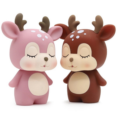 Deer Piggy Bank Cartoon Cute Coin Bank Money Box Piggy Bank Αξιολάτρευτο Δώρο Εξοικονόμησης Ροζ κουμπαράς χαριτωμένος κουμπαράς