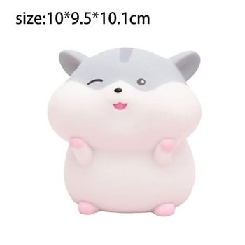 Hot Sale Hamster Piggy Bank Kids Coin Money Bank Hamster Resin Στολίδι S Grey Gifts Διακόσμηση παιδικού δωματίου