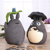 Szomszédom Totoro malacpersely gyanta Totoro figurák japán stílusú érme persely 1 darabos érmetartó gyerek malacpersely, aranyos