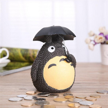 My Neighbor Totoro Piggy Bank Ρητίνη Totoro Figurines Ιαπωνικού στυλ Κέρμα Κουτί 1 τεμαχίων Κουμπαράς για παιδιά, χαριτωμένο