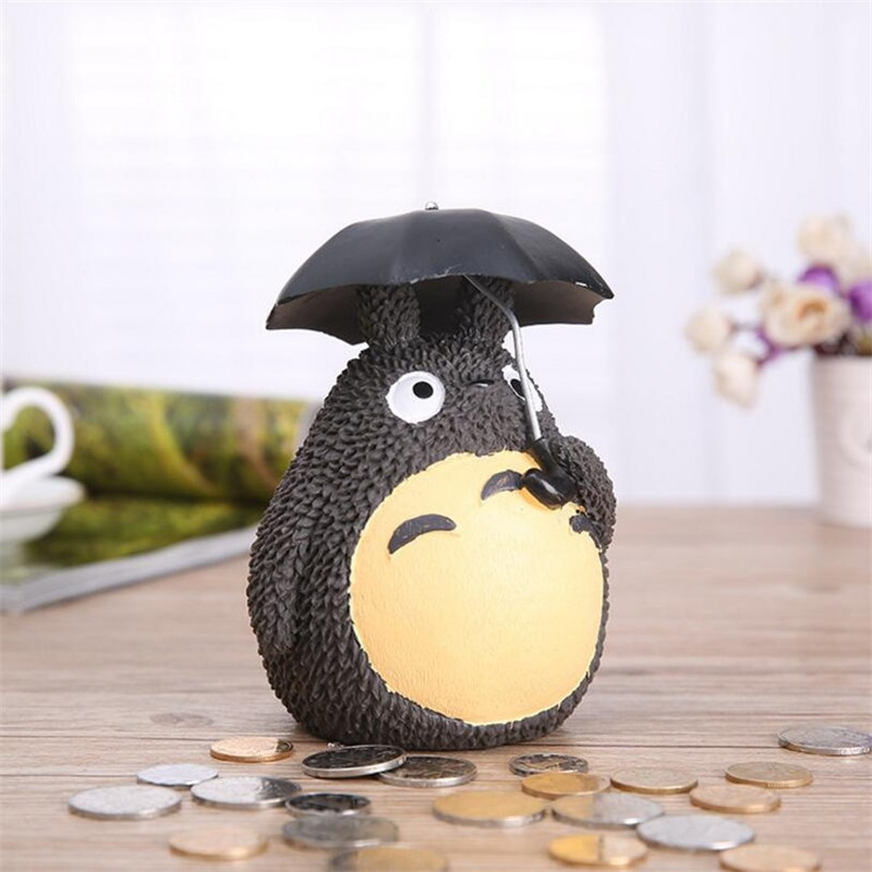Szomszédom Totoro malacpersely gyanta Totoro figurák japán stílusú érme persely 1 darabos érmetartó gyerek malacpersely, aranyos