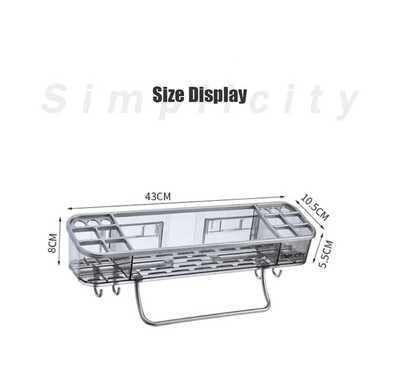 Suport de depozitare pentru toaleta neperforat baie baie gargara raft suport de perete prosoape baie