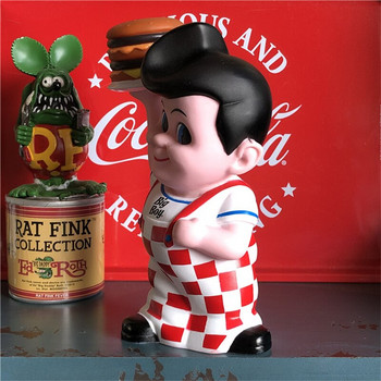 Big Boy Hamburger Piggy Bank America Classic Cartoon Resin Action Figure Κουτί εξοικονόμησης χρημάτων Παιχνίδι Δώρο για παιδιά Βάζο με κέρματα