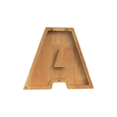 Raidės formos Piggy Bank Medinis Piggy Bank Pastačius Piggy Bank Laiškų dėžutė Monetų Bankai Vaiko Pinigų Dėžutė Namų Dekoracija