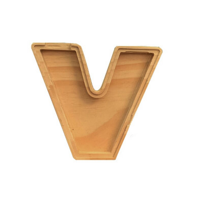 Raidės formos Piggy Bank Medinis Piggy Bank Pastačius Piggy Bank Laiškų dėžutė Monetų Bankai Vaiko Pinigų Dėžutė Namų Dekoracija