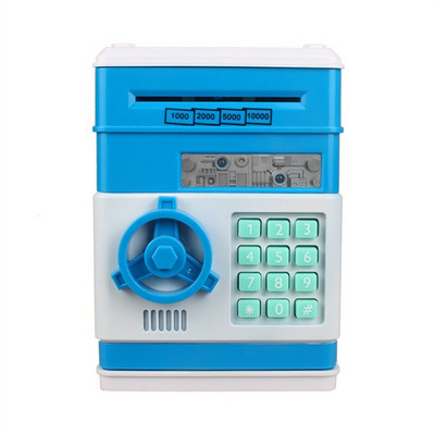 Elektronikus malacpersely Pénzdoboz ATM Jelszó Készpénz Érmék Takarékláda Széf Automata Befizetés Bankjegy Legjobb Ajándék Pénztár