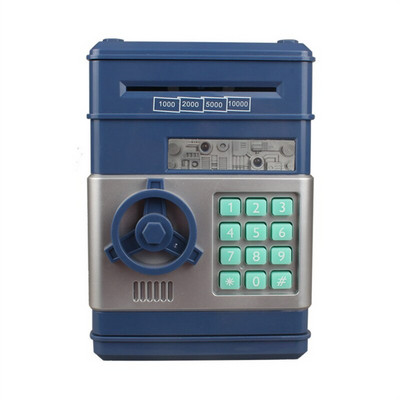 Elektronikus malacpersely Pénzdoboz ATM Jelszó Készpénz Érmék Takarékláda Széf Automata Befizetés Bankjegy Legjobb Ajándék Pénztár
