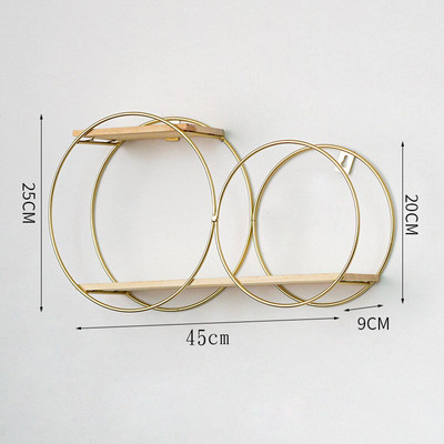 Nordic fali polc Falra szerelhető vas tároló állvány polcok nappali dekoráció díszek bemutató állvány hálószoba fürdőszoba rendező