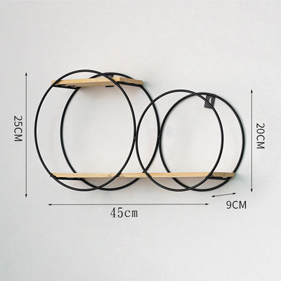 Nordic fali polc Falra szerelhető vas tároló állvány polcok nappali dekoráció díszek bemutató állvány hálószoba fürdőszoba rendező