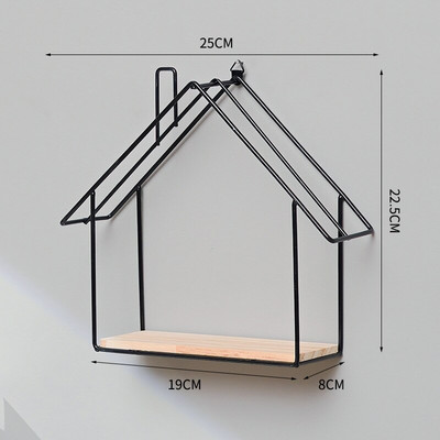 Nordic fali polc Falra szerelhető vas tároló állvány polcok nappali dekoráció díszek bemutató állvány hálószoba fürdőszoba rendező