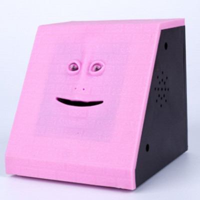 1 db 3 színű Vicces arc, pénztartó edény, pénzevés, érme bankdoboz, bolondok napi kreatív automatikus megtakarítás arcbank játék újdonság gyerekajándék SW