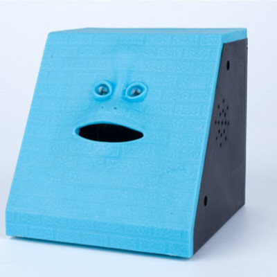 1 db 3 színű Vicces arc, pénztartó edény, pénzevés, érme bankdoboz, bolondok napi kreatív automatikus megtakarítás arcbank játék újdonság gyerekajándék SW