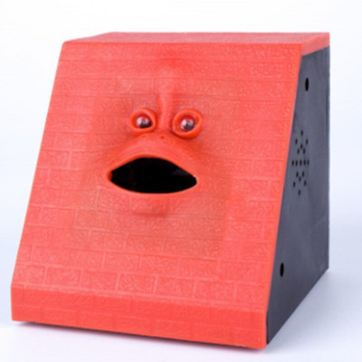 1 db 3 színű Vicces arc, pénztartó edény, pénzevés, érme bankdoboz, bolondok napi kreatív automatikus megtakarítás arcbank játék újdonság gyerekajándék SW