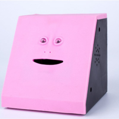 1 db 3 színű Vicces arc, pénztartó edény, pénzevés, érme bankdoboz, bolondok napi kreatív automatikus megtakarítás arcbank játék újdonság gyerekajándék SW