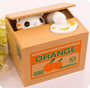 Cutie de economisire a banilor 1 bucată fură automată bancă de monede cadou pentru copii pușculiță