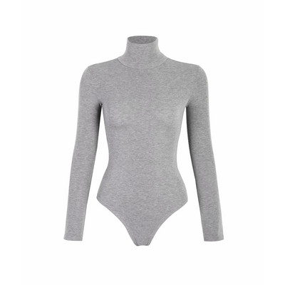 Sieviešu ikdienas bodijs ar augstu apkakli