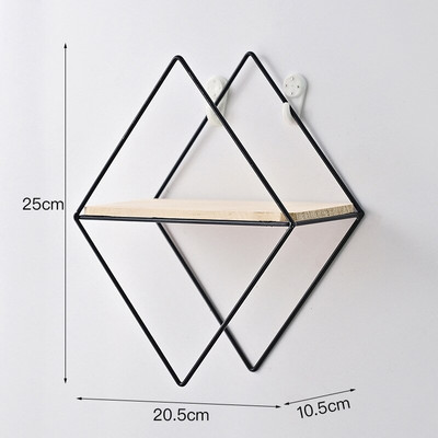 Nordic Style Small Rack Nappali Étkező Dekorációs Állvány Fal Otthoni Falra akasztó Fürdőszoba Tárolóállvány Fém dekor polcok