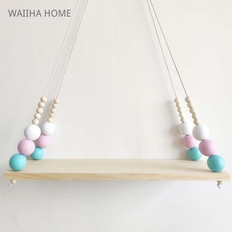 Nordic Kids Decor Bojt Tárolópolc Rack Falra akasztós Fajátékok Modell Baba Gyerek Szobabútor Artic Otthoni Dekoráció