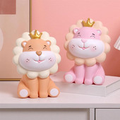 Lions Money Bank Vinilinis monetų bankas Vaikai Mieli Piggy Banks Namų dekoravimas Gyvūnų Figūrėlės Taupymo dėžutė Gimtadienio dovanoms