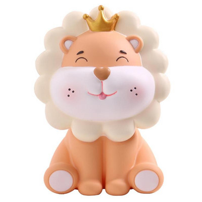 Lions Money Bank Vinilinis monetų bankas Vaikai Mieli Piggy Banks Namų dekoravimas Gyvūnų Figūrėlės Taupymo dėžutė Gimtadienio dovanoms