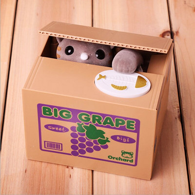 Panda érmedoboz gyerekeknek pénzbank automatizált macskatolvaj pénzes dobozok játékajándék gyerekeknek érme malacka pénztakarék doboz