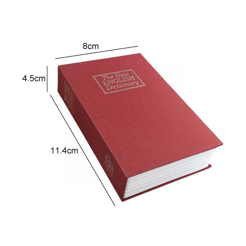 Deposit Box Mini School Locker Bank Αλλαγή Αποθήκευσης Ασφάλεια Αποθήκευση Χρηματοκιβώτιο Κλειδαριά Βιβλίο μετρητών Κρυφό νόμισμα Money Secret Tonic