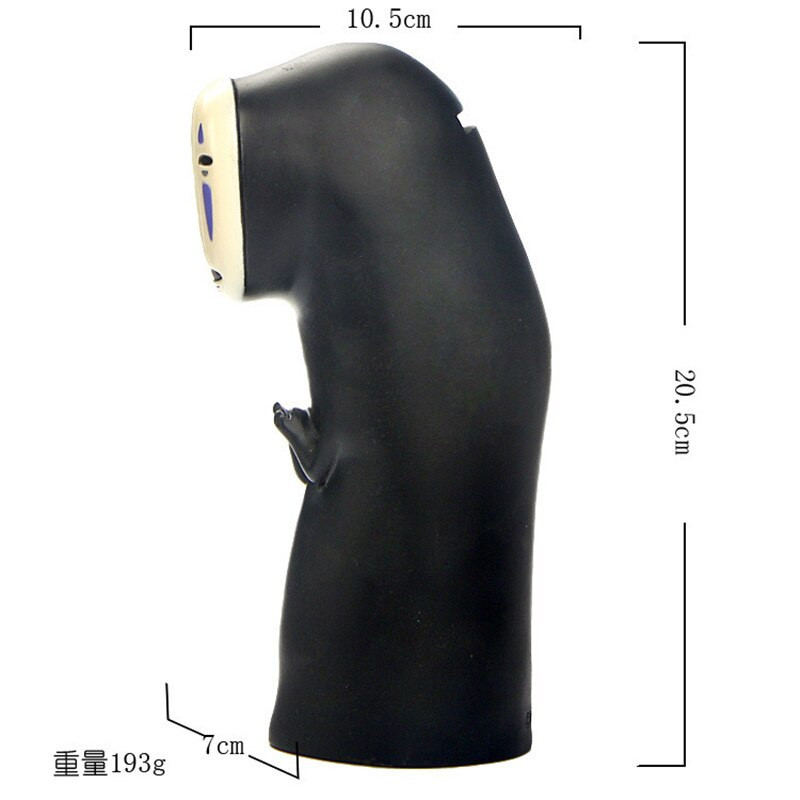 Anime No Face Férfi Pénzdoboz Érmék Tárolás Otthoni asztali dekoráció Figura baba dísz gyerekeknek Vinyl malacpersely Születésnapi ajándékok
