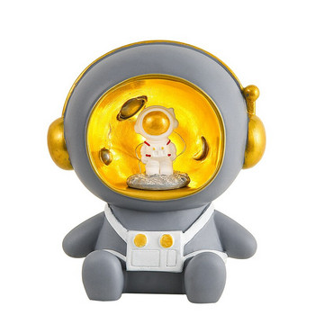 Creative Night Light Spaceman Piggy Bank Unbreakable Παιδιά Παιδιά Χρήματα Κέρμα αποθήκευσης Βάζου Κουτί για γενέθλια Δώρα Παιχνίδια
