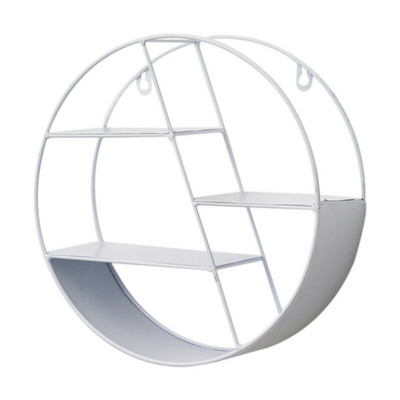 Falra szerelhető lebegő polc geometriájú fémhuzal Hatszög tároló polcok Nappali dekoratív fali polc.