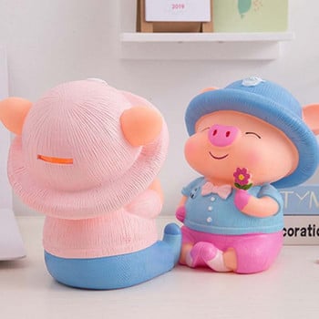 24 εκ. UNBreak Cute Cartoon Pig PIGGY Bank Κουτιά με κέρματα Πλαστικά PVC Still Savings Παιχνίδι Χρηματοκιβώτιο δώρο λάτρεις των παιδιών 1 τεμάχιο