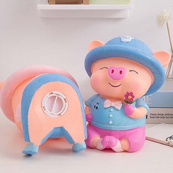 24 εκ. UNBreak Cute Cartoon Pig PIGGY Bank Κουτιά με κέρματα Πλαστικά PVC Still Savings Παιχνίδι Χρηματοκιβώτιο δώρο λάτρεις των παιδιών 1 τεμάχιο