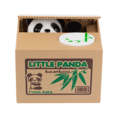 Aranyos automata lopott érme malacpersely Panda fehér macska persely Pénztakarék doboz Pénzesdoboz Ajándékok gyerekeknek