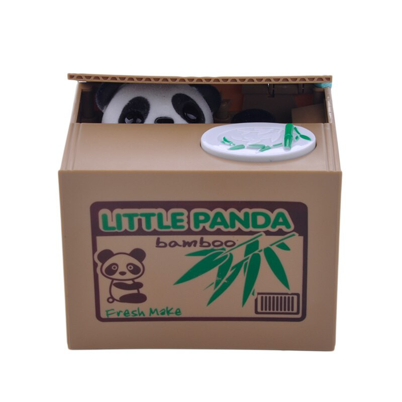 Aranyos automata lopott érme malacpersely Panda fehér macska persely Pénztakarék doboz Pénzesdoboz Ajándékok gyerekeknek