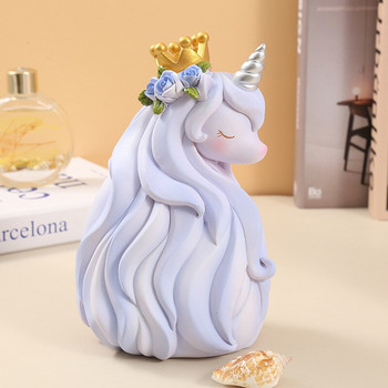 Κουμπαράς Princess Unicorn για παιδιά Παιδιά Ενήλικες Χαριτωμένη νεράιδα Ζώο Χρήματα Ταμιευτήριο Θήκη νομισμάτων Αποθήκευση Kawaii Διακόσμηση δωματίου