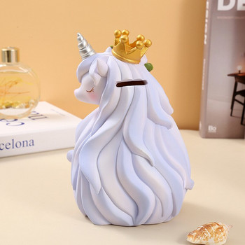 Κουμπαράς Princess Unicorn για παιδιά Παιδιά Ενήλικες Χαριτωμένη νεράιδα Ζώο Χρήματα Ταμιευτήριο Θήκη νομισμάτων Αποθήκευση Kawaii Διακόσμηση δωματίου