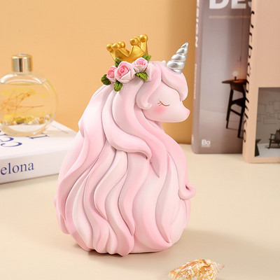 Κουμπαράς Princess Unicorn για παιδιά Παιδιά Ενήλικες Χαριτωμένη νεράιδα Ζώο Χρήματα Ταμιευτήριο Θήκη νομισμάτων Αποθήκευση Kawaii Διακόσμηση δωματίου