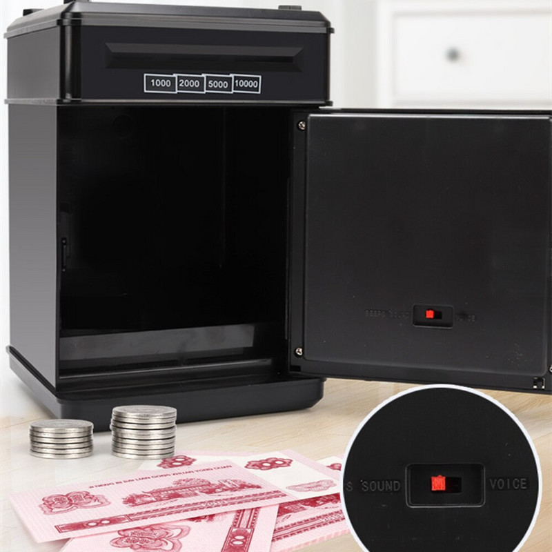 Elektroninis Piggy Bank seifas Pinigų dėžutės Vaikams bankomatas Slaptažodis Pinigų dėžutė Pinigų monetų taupymo dėžutė Bankomatas Kalėdų dovanos vaikams