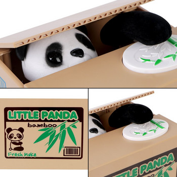 Ηλεκτρονικά Κουτιά Χρημάτων Παιδικά Δώρο Αυτοματοποιημένο Panda Cat Steal Bank Κουμπαράς Κουμπαράς Κουμπαράς Χρημάτων Χαριτωμένο πλαστικό
