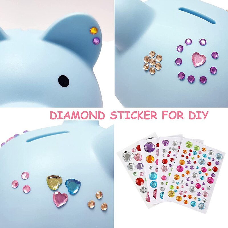 Pușculiță mare, bancă de bani din plastic indestructibil, bancă de monede pentru fete și băieți, cadouri practice pentru ziua de naștere