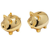 LJL keramikos aukso kiaulytės banknotas mielas monetų taupyklės kūrybinis namų apstatymas Lucky Pig dekoravimas