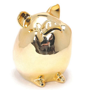 LJL-керамична касичка със златно прасе, сладка касичка с монети, креативно обзавеждане на дома, декорация на късметлийско прасе