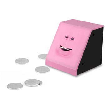 Face Money Eating Box Касичка Cat Saving Box Coins Box Money Coin Saving Bank за деца Подарък Машина за бонбони Декорация на дома