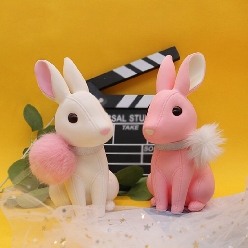 Finom nyúl pénzes doboz, szép születésnapi ajándék kiskutya malacpersely Rajzfilm figurák Pénzérme doboz lakberendezés