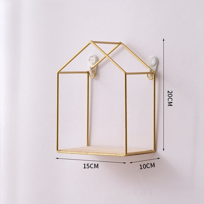 Háztartási kellékek Dekoratív fali párkányok Polcok könyvekhez a falon Hálószoba sarokpolc virágokhoz Frame Nordic Home Dekoráció