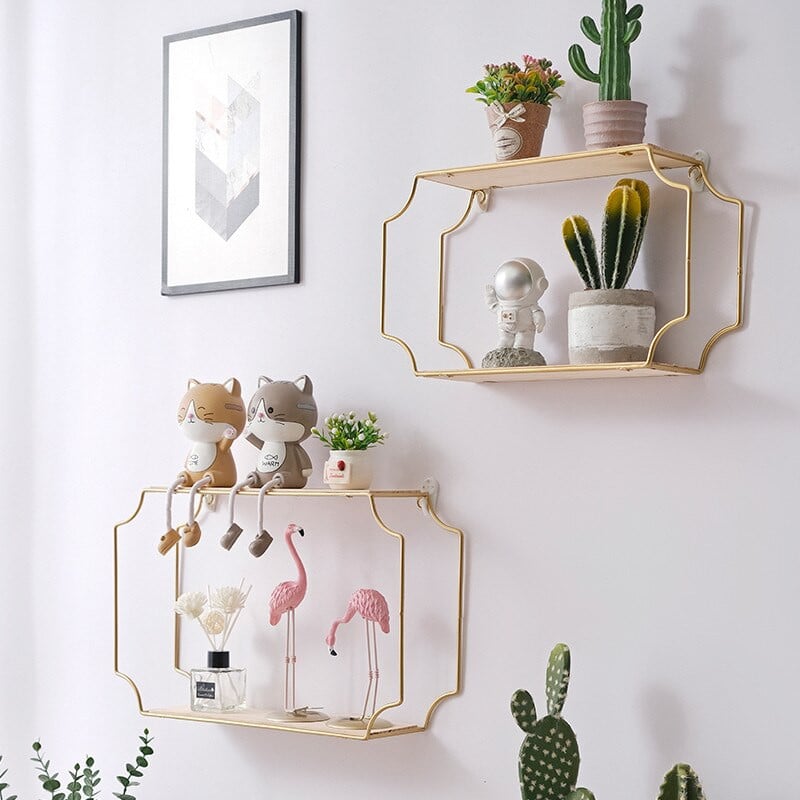 Suporturi de decorare pentru afisare Raft pentru camera copiilor Arta metalica pe perete Rafturi de perete pentru dormitor Decorare camera de zi Decor pentru casa Modern DIY