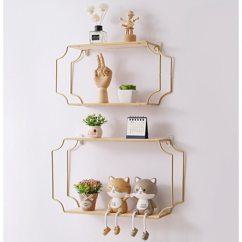 Suporturi de decorare pentru afisare Raft pentru camera copiilor Arta metalica pe perete Rafturi de perete pentru dormitor Decorare camera de zi Decor pentru casa Modern DIY