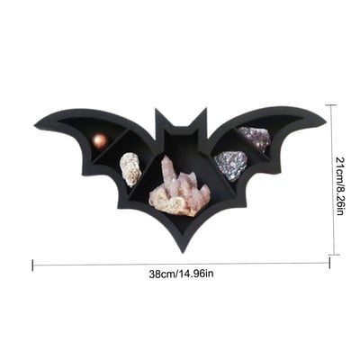 Sikspārņu plaukts zārka plaukts kristāla plaukts spooky peldošie plaukti gotu dekori Sikspārņu plaukts plaukts virtuves guļamistabas sienas dekors